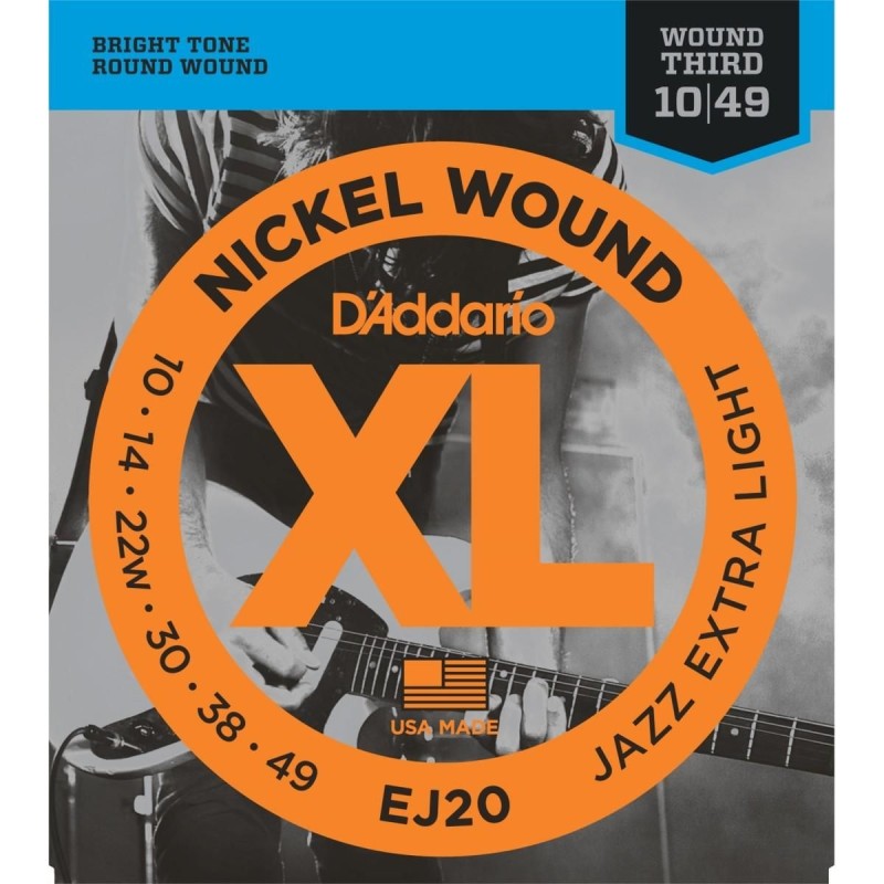 D'Addario EJ20 Jazz Extra Light 10-49