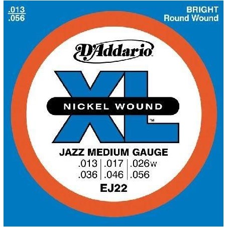 D'Addario EJ22 Jazz Medium 13-56
