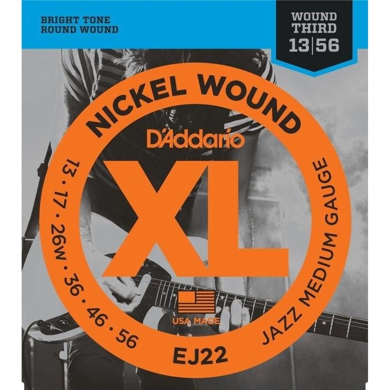 D'Addario EJ22 Jazz Medium 13-56