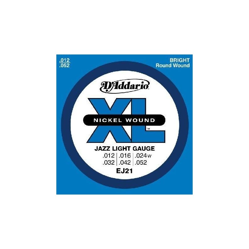 D'Addario EJ21 Jazz Light 12-52