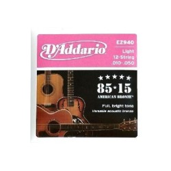 D'Addario EZ940 12 String Light 10-50