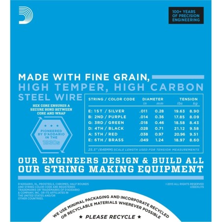 D'Addario EXL115 Medium 11-49