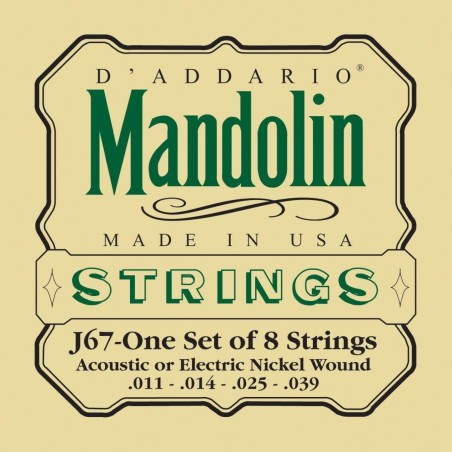 D'Addario J67 Mandolin Medium 11-39