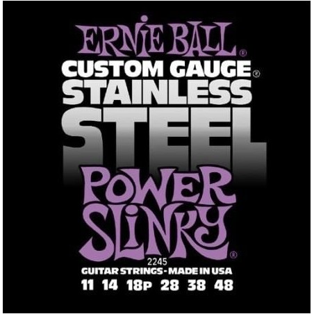 Ernie Ball 2245 Stainless Steel Power Slinky 11-48