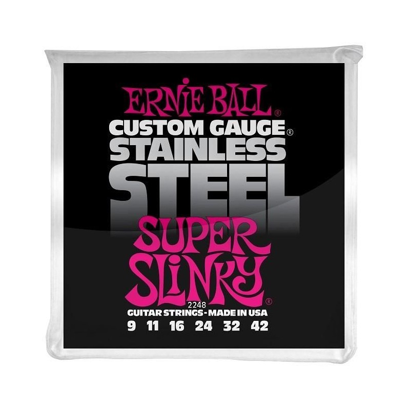 Ernie Ball 2248 Super Slinky Stainless Steel 09-42
