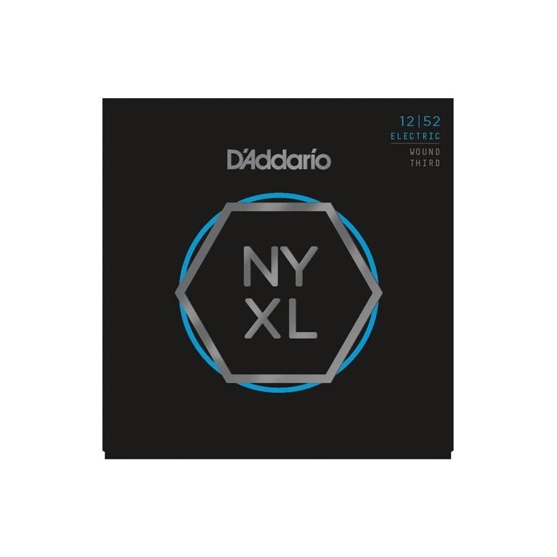 D'Addario NYXL1252W Light Wound 3rd 12-52