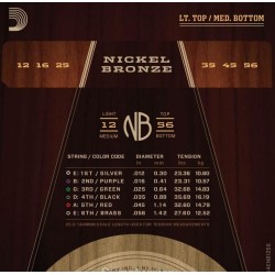 D'Addario NB1256 Light Top/Med BTM 12-56