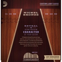 D'Addario NB1152 Custom Light 11-52