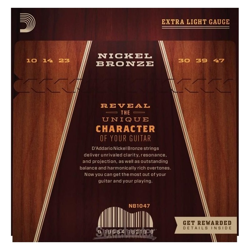 D'Addario NB1047 Extra Light 10-47