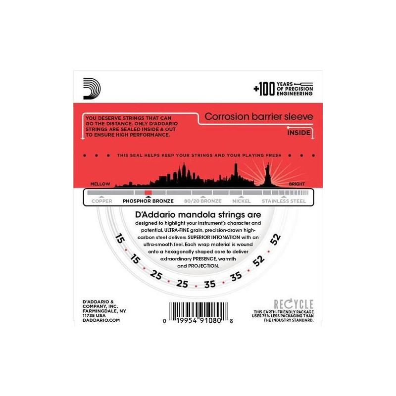 D'Addario EJ76 Medium Mandola 15-52