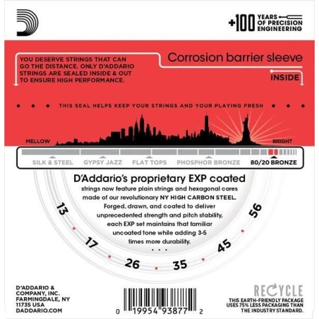 D'Addario EXP12 Medium 13-56