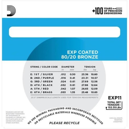 D'Addario EXP11 Light 12-53