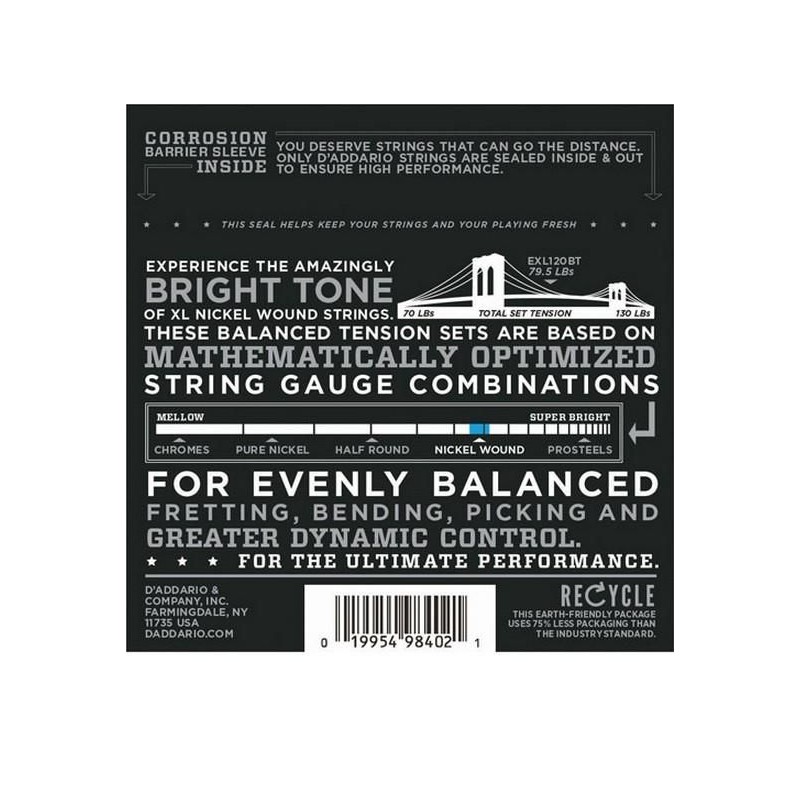 D'Addario EXL120BT Super Light 9-40