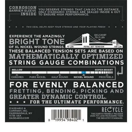 D'Addario EXL120BT Super Light 9-40