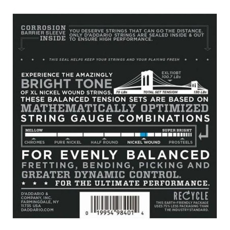 D'Addario EXL110BT Regular Light 10-46
