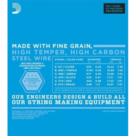 D'Addario EXL110BT Regular Light 10-46