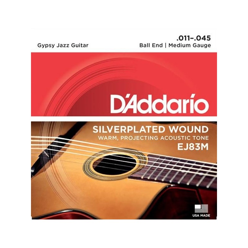 D'Addario EJ83M Gypsy Jazz Medium 11-45
