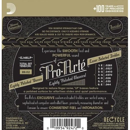 D'Addario EJ46LP Pro Arte Lightly Polished