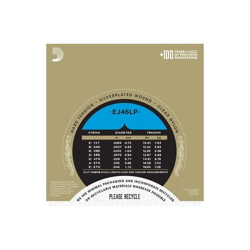 D'Addario EJ46LP Pro Arte Lightly Polished