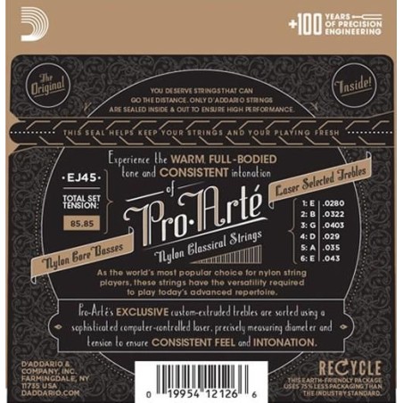 D'Addario EJ45 Pro Arte Normal