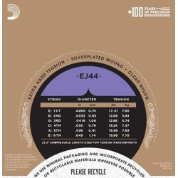 D'Addario EJ44 Pro Arte Extra Hard