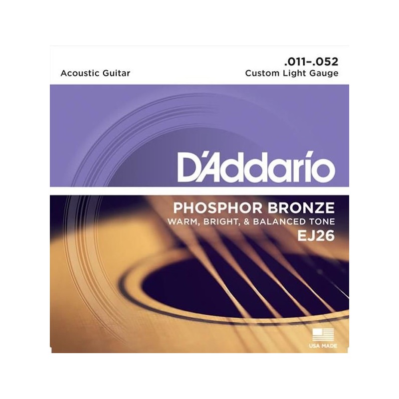D'Addario EJ26 Custom Light 11-52
