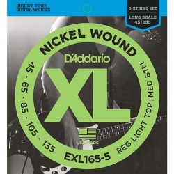 D'Addario EXL165-5 Long 45-135