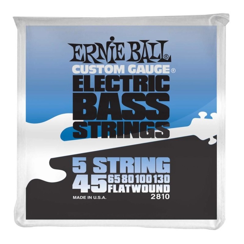 Ernie Ball 2810 5 String Flatwound 45-130