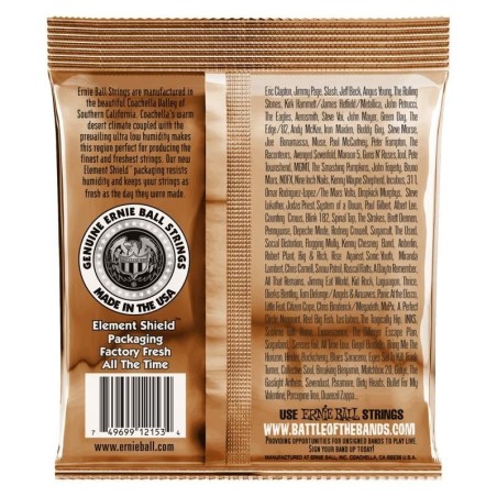 Ernie Ball 2153 Earthwood 12 String Phosphore Bronze Light 09-46