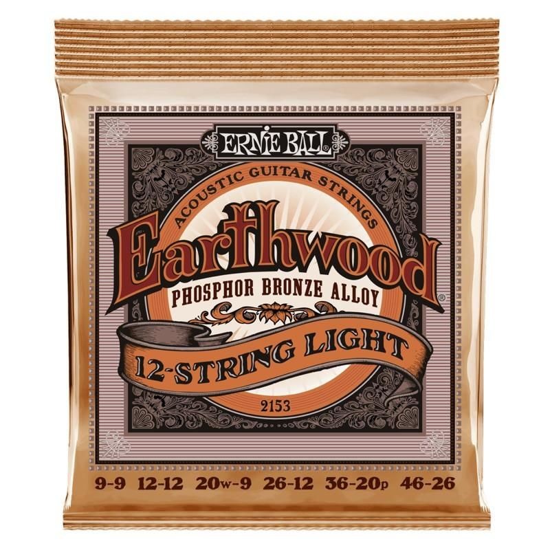 Ernie Ball 2153 Earthwood 12 String Phosphore Bronze Light 09-46