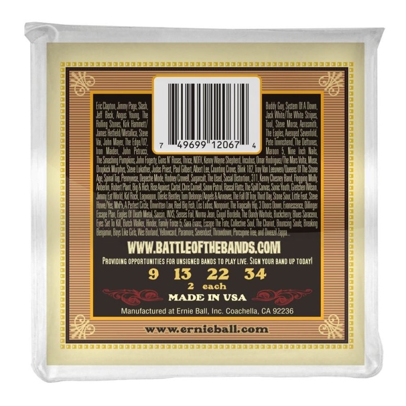 Ernie Ball 2067 Earthwood Mandolin Light 9-34