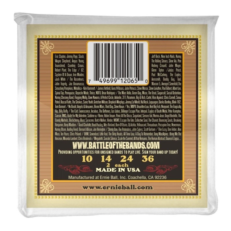 Ernie Ball 2065 Earthwood Mandolin Medium 10-36