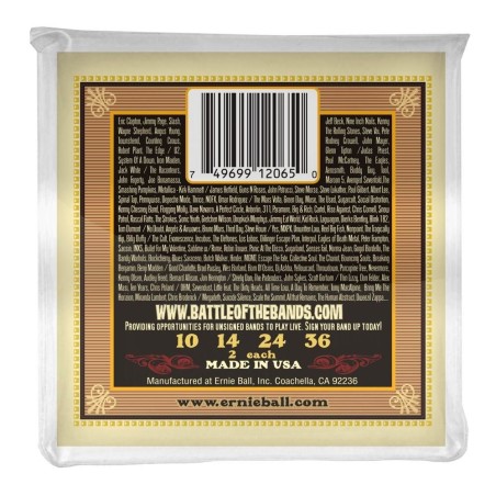 Ernie Ball 2065 Earthwood Mandolin Medium 10-36