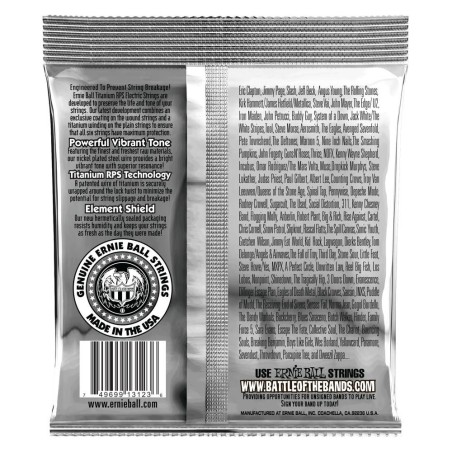 Ernie Ball 3123 Coated Titanium Super Slinky 09-42