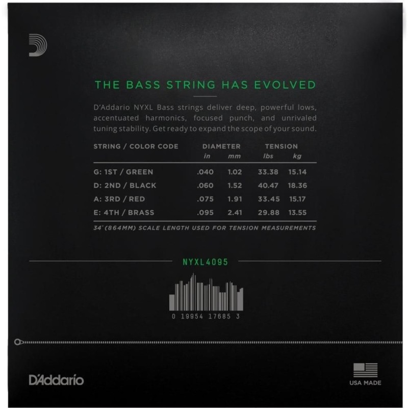 D'Addario NYXL4095 Super Light 40-95