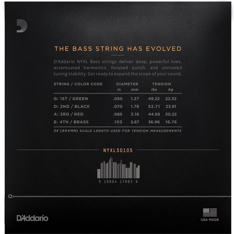 D'Addario NYXL50105 Medium 50-105