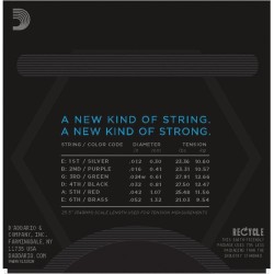 D'Addario NYXL1252W Light Wound 3rd 12-52
