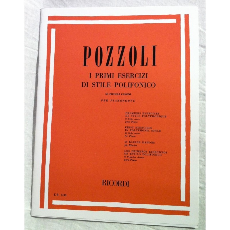 Pozzoli - I Primi Esercizi di Stile Polifonico