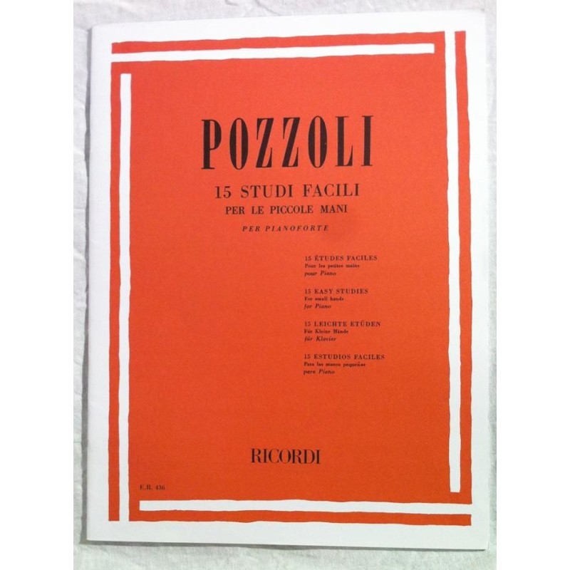 Pozzoli - 15 Studi Facili per Pianoforte