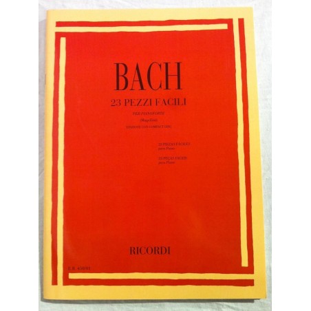 23 Pezzi Facili per Pianoforte Bach