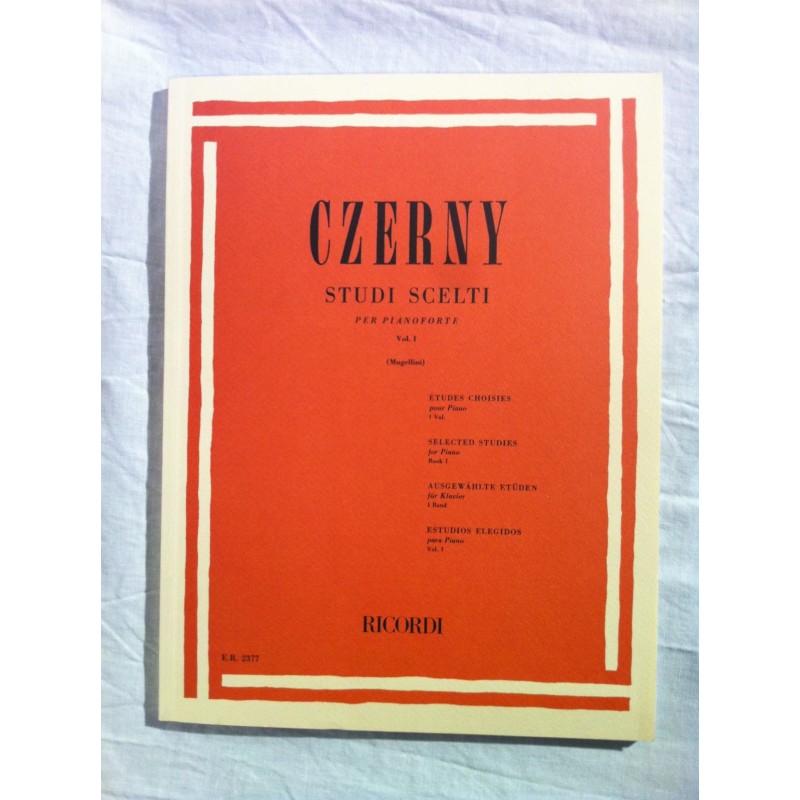 Czerny Studi Scelti Vol. 1 per Pianoforte