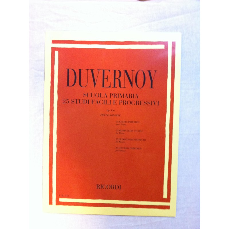 Duvernoy Scuola Primaria per Pianoforte