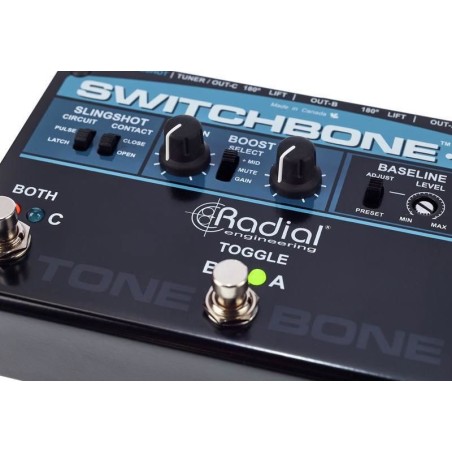 Radial Switchbone V2 - Pedale booster e footswitch ABY/C