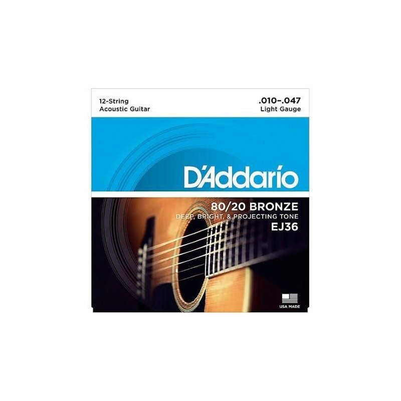 D'addario EJ36 12 corde 10-47