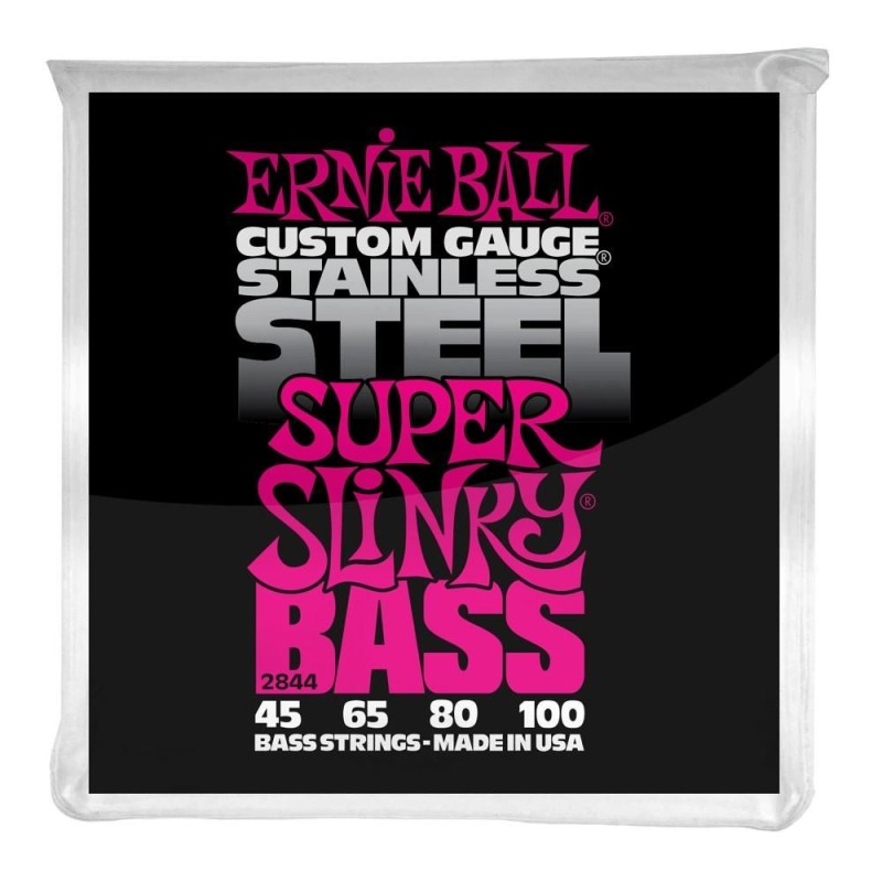 Ernie Ball 2844 Super Slinky Stainless Steel 45-100