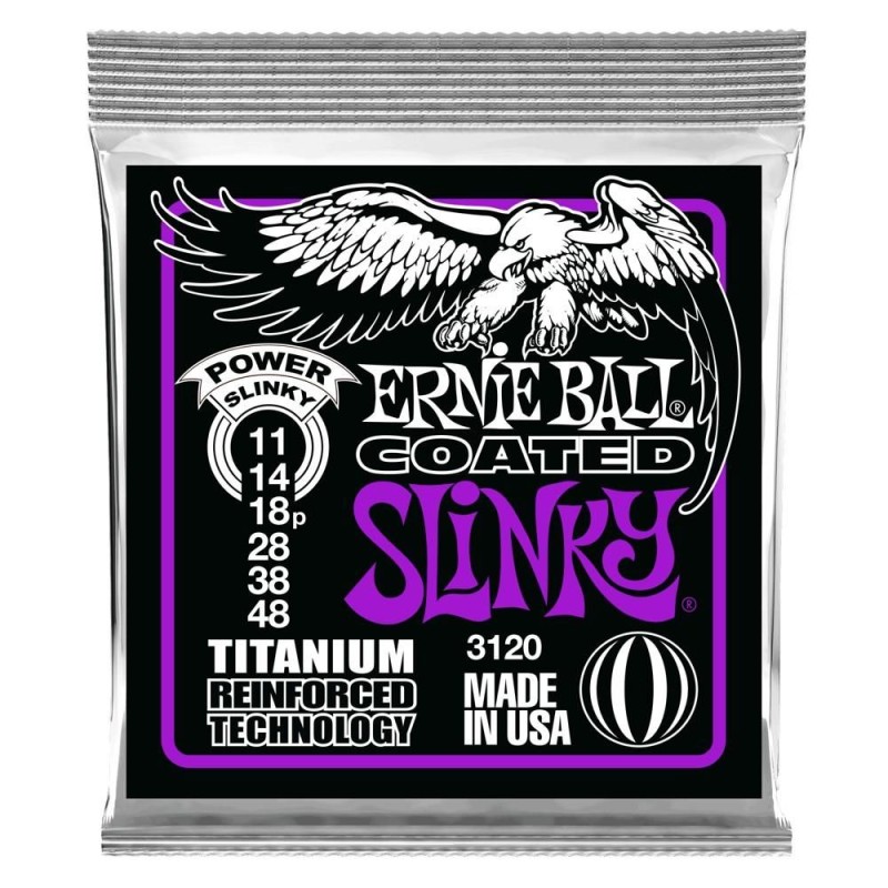 Ernie Ball 3120 Slinky RPS Coated Titanium 11-48