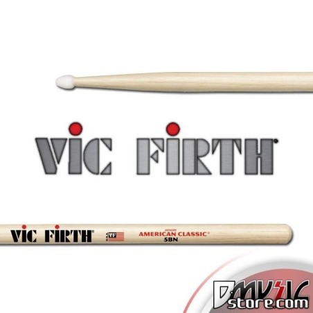 Vic Firth 5BN Bacchette batteria punta nylon