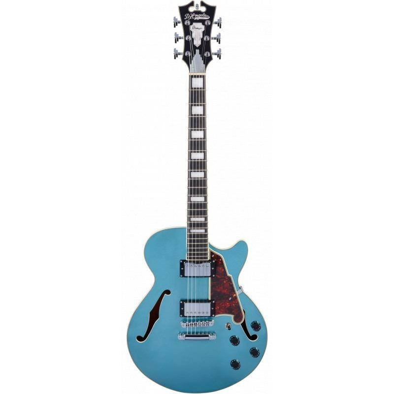 D'Angelico Premier SS Ocean Turquoise Stop-Bar