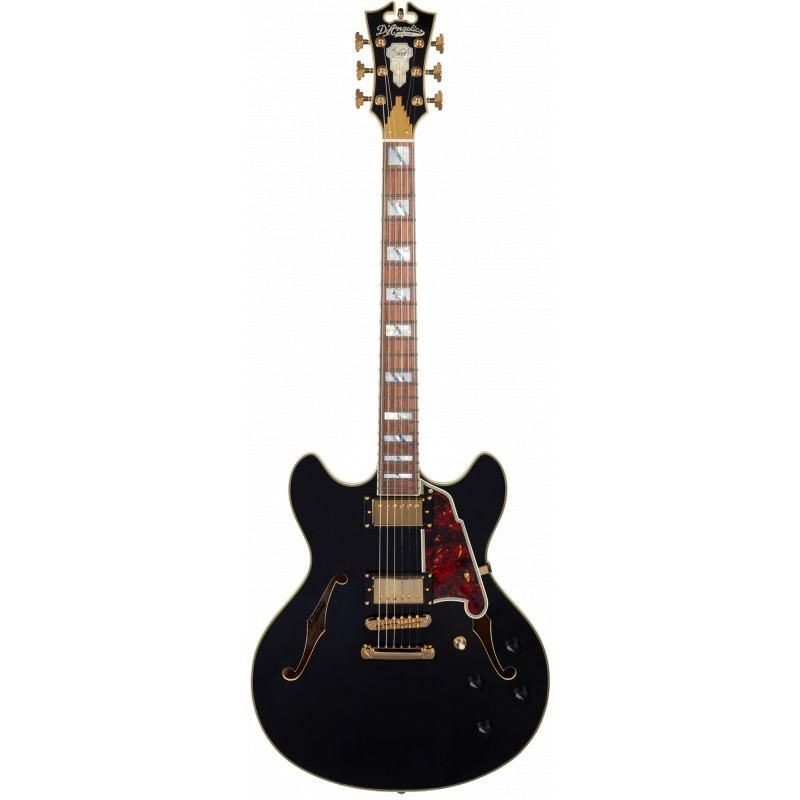 D'Angelico Excel DC 2018 Black Stop-Bar