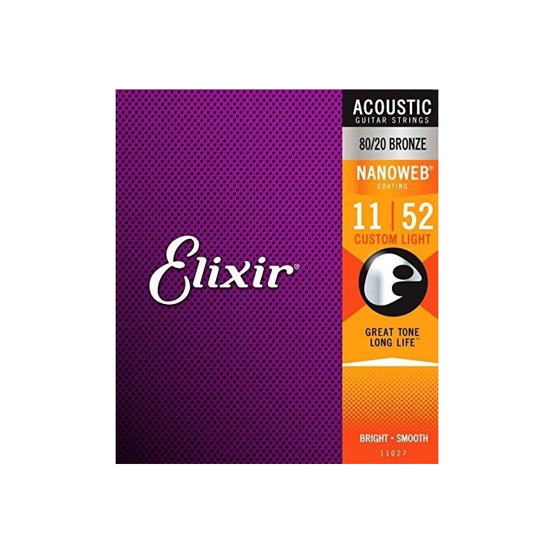 Elixir 11027 11-52 Custom Light NANOWEB